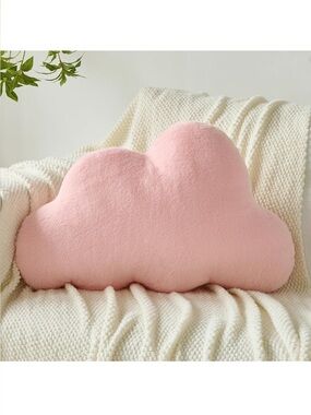 Cloud Shaped Decorative Throw Pillow – Pink